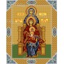 Схема для вышивания бисером "Икона Пресвятая Богородица с Младенцем Христом; Праведная Анна, мать Пресвятой Богородицы, и Праведная Мария, мать Праведной Анны"